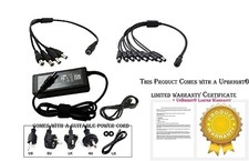 12V DC 5A Power Supply Adapter with 9 Port Splitter Security DVR for Night Owl picture