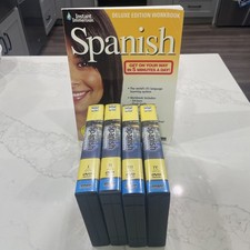 📚 Instant Immersion Spanish Language Learning 19-Disc CD/DVD Vol 1-4 Workbook picture