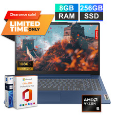 2026 Lenovo Slim 3 Business Laptop 15 AMD Ryzen 5 8GB RAM 256GB SSD Office 2024 picture