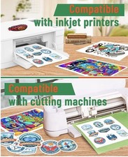 100 pcs translucent vinyl sticker paper for inkjet printer  picture