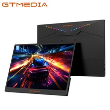 US GTMEDIA Dual Portable 2.5K165Hz IPS Dual Monitor Laptop Screen Extender USB C picture