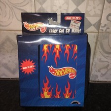 Vintage 1999 Hot Wheels Laser Cut CD Wallet holds 24 picture