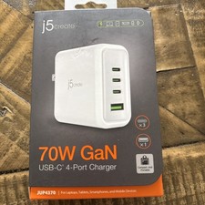 j5create 70W GaN USB-C 4-Port Charger - NEW picture