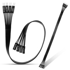 2-Pack Motherboard Front Panel Extension Cables, Front Panel Connector, 24awg Fl picture