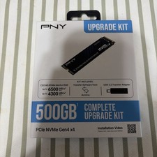 PNY 500GB M.2 NVMe Gen4 X4 Internal SSD Upgrade Kit with Transfer Adapter picture
