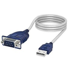 USB 2.0 DB9-Male Serial Port Cable 3FT Blue Sabrent CB-DB9P picture