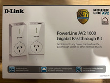 D-Link PowerLine AV2 1000Mbps Gigabit Pass-Through Kit DHP-P601AV picture
