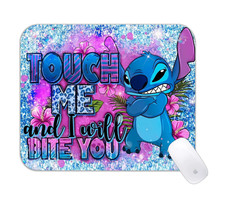 Funny Cartoon Stitch Bite Desk Mat Cute Kids Gaming Mouse Pad picture