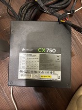 Corsair CX750 750W PSU 75-001447 ATX Gaming Power Supply CP-9020015 picture