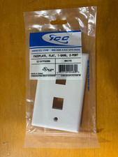 ICC IC107F02WH  1-Gang 2-Port White picture