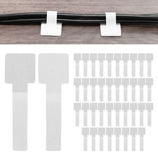 40-Pack Cable Clips, Enhanced Self-Adhesive Cord Straps Organizers [White] picture