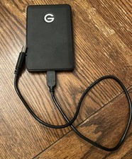 G Technology G-Drive Mobile USB 3.0 1TB Black 0G04451 W/ Cable USED WORKS READ picture
