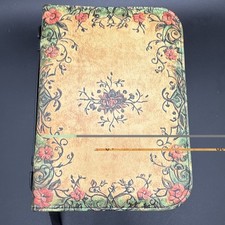 Bible Case/Vintage Floral Design Faux Leather 10”x 7” picture