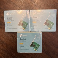 Lot of 3 TP-Link Gigabit PCI Express Network Adapter TG-3468 New & Sealed picture