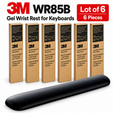 3M Gel Wrist Rest for Keyboards Soothing 3M Gel Technology & Satin Smooth- 6 PCS picture