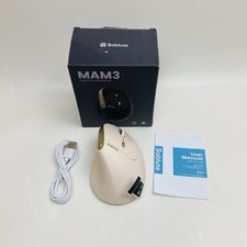Beige Sablute MAM3 Wireless Ergonomic Vertical Optical Mouse 2400 DPI picture