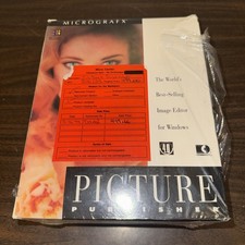 NEW Micrografx Picture Publisher 4.0 Software Lot Windows CD-ROM 3.5