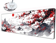 36x12 Inch Cherry Blossom Mouse Pad Sakura Japanese Desk Mat Gaming picture