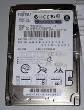❇️ Fujitsu 60GB ☯ MHS2060AT ► SMART:ok ☘️IDE ATA 2.5” HDD ✔ Used ❇️ picture