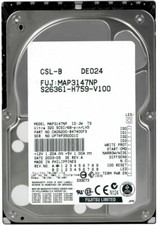 HARD DRIVE FUJITSU S26361-H759-V100 MAP3147NP 146GB 10K SCSI U320 3.5'' picture