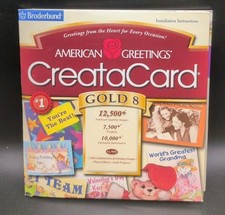 American Greetings Creatacard Gold 8 PC CD-ROM B384 picture