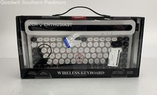 Tech Enthusiast TE-TYPKB2-BLW Wireless Keyboard Typewriter Style - New picture