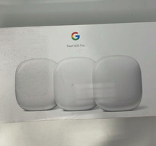 Google Nest Wifi Pro 6E 2 Port Wireless Mesh Router - Pack of 3 -/USED picture