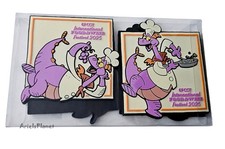 2025 Disney Parks Epcot Food & Wine Festival Figment Set of 4 Fridge Magnets picture