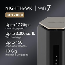 NETGEAR Nighthawk RS600 BE18000 WiFi 7 Tri-Band 10G Router Tested OEM PSU Bundle picture