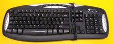 ⭐️⭐️⭐️⭐️⭐️ Gateway KB-0401 Wired PS/2 Keyboard Black Multi-Media Keys picture