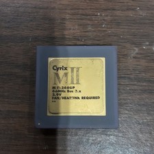 CYRIX MII 266GP 2.9V 66mhz Bus 3.x Vintage Processor 266Mhz GOLD Top CPU 1997 picture