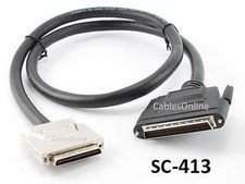 3ft SCSI-5 (VHDCI) 0.8mm to SCSI-3 (HPDB68) 68-Pin Male/Male Cable, SC-413 picture