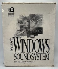 Vintage Microsoft Windows Sound System Original Box COA Windows 3.1 Sealed picture