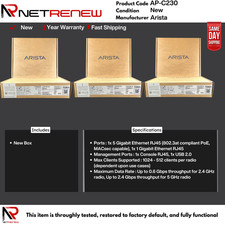 *LOT OF 3 * NEW AP-C230 Arista  Enterprise Wi-Fi  **REGISTERED** picture