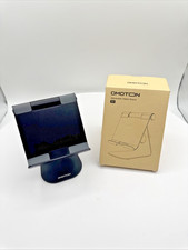 OMOTON T1 Aluminum Tablet Stand Adjustable Holder iPad Samsung Phone Black picture
