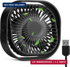 4 Inch Small USB Desk Fan, 3-Speed & 360°Rotatable Cooling Fan picture