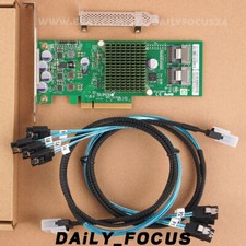 SuperMicro AOC-S2308L-L8i PCIe 6Gb/s RAID Controller Card 2x SFF-8087 SATA Cable picture
