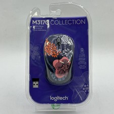 New Logitech M317C 910-005756 Wireless Mouse Bosque Flo picture