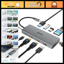 11-in-1 USB C Docking Station, Triple Display, Dual 4K HDMI, Gigabit Ethernet, P picture
