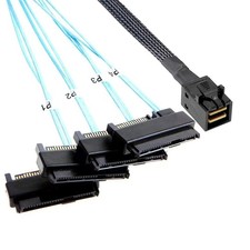 High-Speed Mini-SAS to SAS Cable, 0.5M SFF-8643 to SFF-8482 for Servers and RAID picture