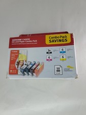 Genuine Canon BCI-3E/BCI-6 Ink & Photo Paper Combo Pack Ink Cartridges picture