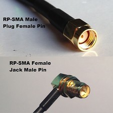 RG316 RP-SMA MALE to RP-SMA FEMALE ANGLE Coaxial RF Cable USA-US picture