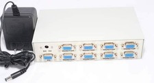SVGA VGA XGA Splitter Amplifier Multiplier 8-Way Powered 400MHz picture