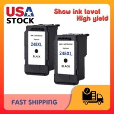 2 pk PG-245XL Black Ink Cartridges for Canon PIXMA MG2550 TS3122 TR4522 TR4520, picture