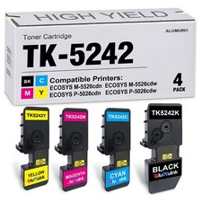 TK5242 Toner Set (4-Pack, 1Black/1Cyan/1Magenta/1Yellow) compatible picture