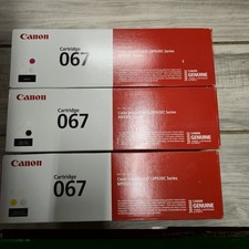 Canon 067 Toner Set Of 3  BK, Magenta Yellow  Genuine LBP633Cdw MF653Cdw NEW picture