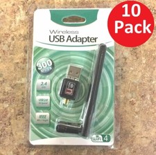 10 X LOT Antenna 300n 300Mbps Mini Wireless USB Wifi Adapter Network 802.11n/g/b picture