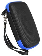 CaseSack Case for Transcend 4TB, 2TB, 1TB USB 3.1 Small, Black with blue zip picture