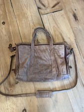 Vintage Wilsons Brown Soft Leather Briefcase Messenger Bag-Laptop and Office picture