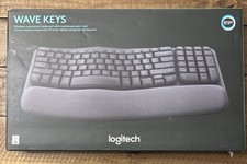Logitech Wave Keys Wireless Ergonomic Keyboard with Cushioned Palm Rest Graphite picture
